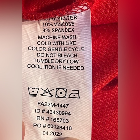 Stretch The Rules Red Women's Size XL Jacket Zip Up Collared Casual - Picture 8 of 8